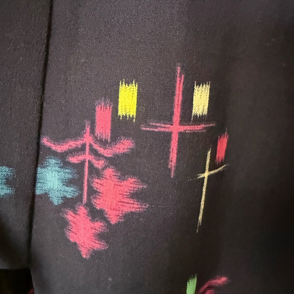 Colorful Patterned Haori Kimono Jacket - Picture 5 of 5